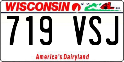 WI license plate 719VSJ