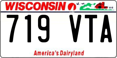WI license plate 719VTA