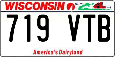 WI license plate 719VTB