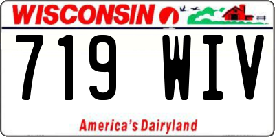 WI license plate 719WIV