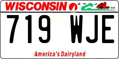 WI license plate 719WJE