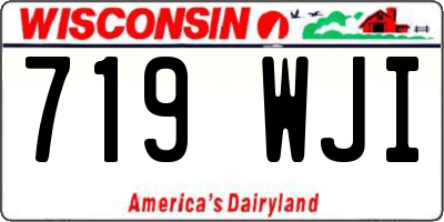 WI license plate 719WJI