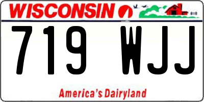 WI license plate 719WJJ