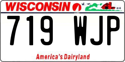 WI license plate 719WJP