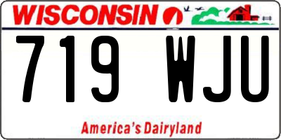 WI license plate 719WJU