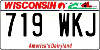 WI license plate 719WKJ