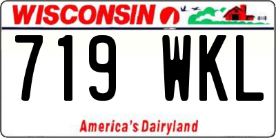 WI license plate 719WKL