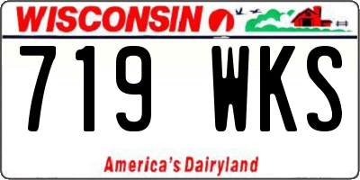 WI license plate 719WKS