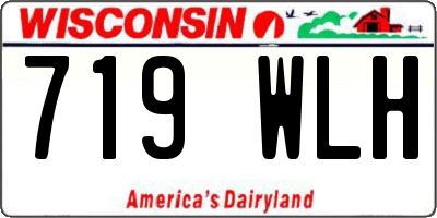 WI license plate 719WLH