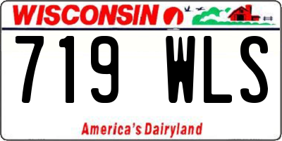 WI license plate 719WLS