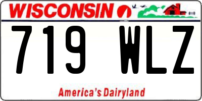 WI license plate 719WLZ