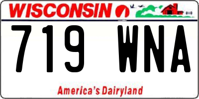 WI license plate 719WNA