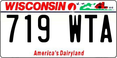 WI license plate 719WTA