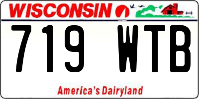 WI license plate 719WTB
