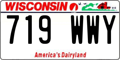 WI license plate 719WWY