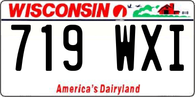 WI license plate 719WXI