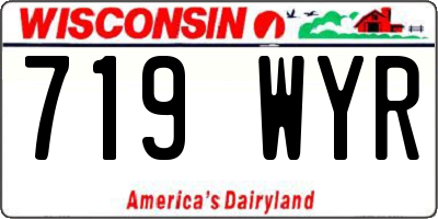 WI license plate 719WYR