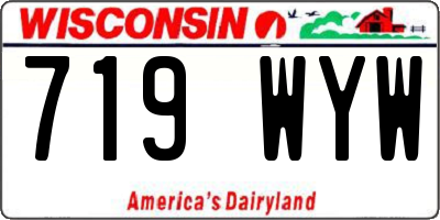 WI license plate 719WYW