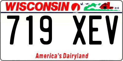 WI license plate 719XEV