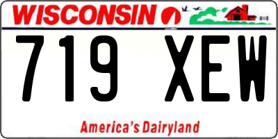 WI license plate 719XEW