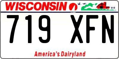 WI license plate 719XFN