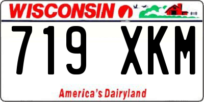WI license plate 719XKM