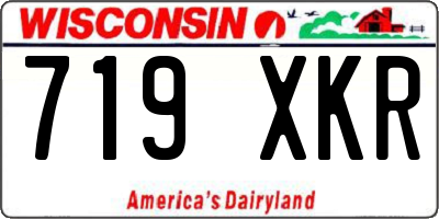 WI license plate 719XKR