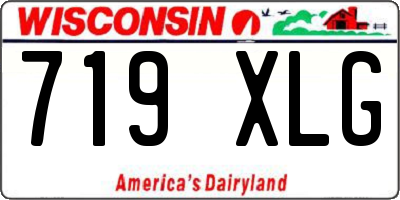 WI license plate 719XLG