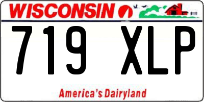 WI license plate 719XLP
