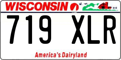 WI license plate 719XLR