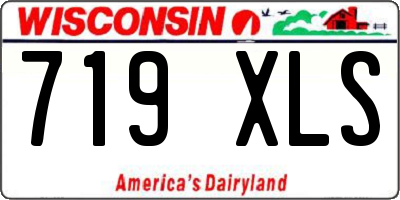 WI license plate 719XLS