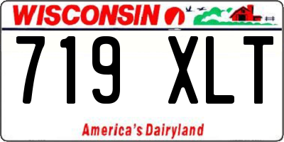 WI license plate 719XLT
