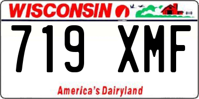 WI license plate 719XMF