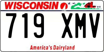 WI license plate 719XMV