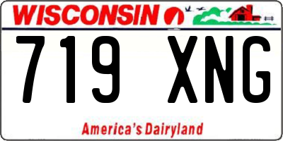WI license plate 719XNG