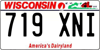 WI license plate 719XNI