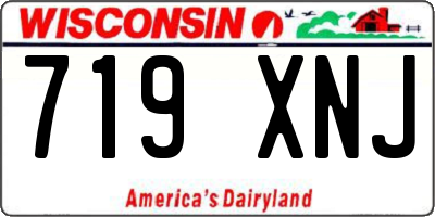 WI license plate 719XNJ