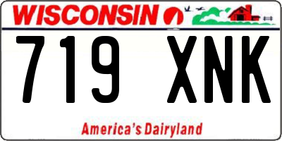 WI license plate 719XNK