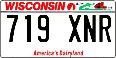 WI license plate 719XNR