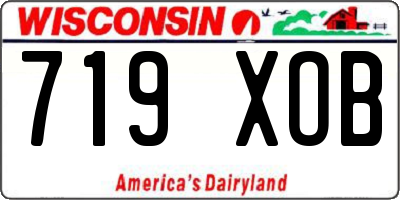 WI license plate 719XOB