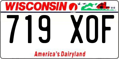 WI license plate 719XOF
