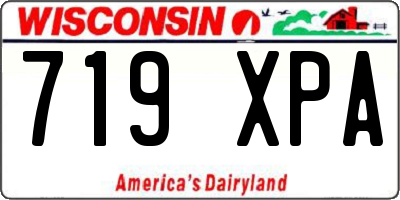 WI license plate 719XPA