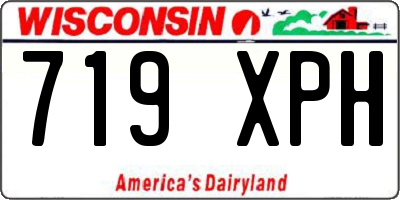 WI license plate 719XPH