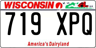 WI license plate 719XPQ