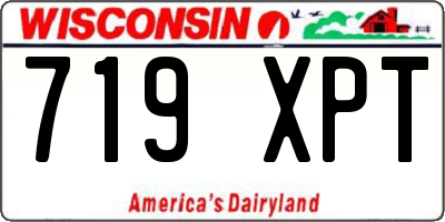 WI license plate 719XPT