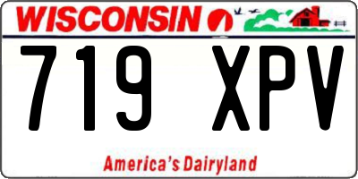 WI license plate 719XPV