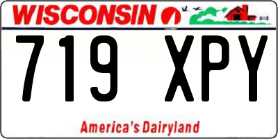 WI license plate 719XPY