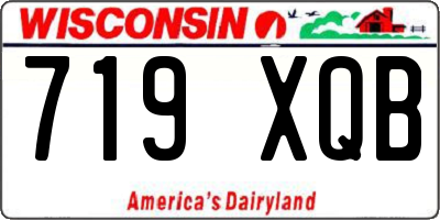 WI license plate 719XQB