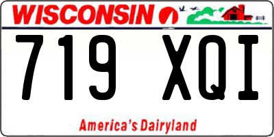 WI license plate 719XQI