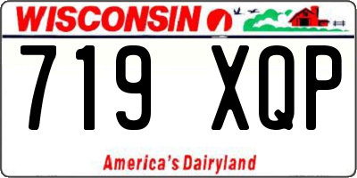 WI license plate 719XQP